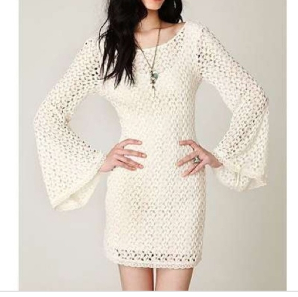 Ivory Gypsy lace Free People dress! - Picture 1 of 8